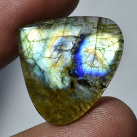 Multi Flashy Labradorite Cabochon - Pear Shape Gemstone