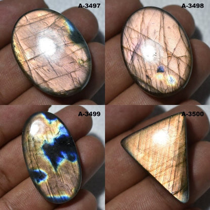 AAA Quality Fire Purple Labradorite Cabochon - Multi Flashy Labradorite Loose Gemstone