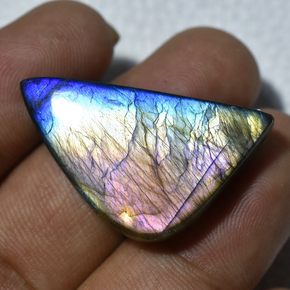 Top Multi Flashy Labradorite Cabochon - Mixed Shape Purple Labradorite Gemstones at Wholesale Price