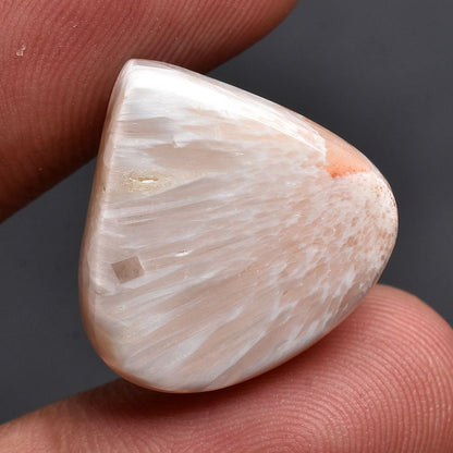 Scolecite Gemstone Cabochon – Natural Pink & Peach Scolecite for Pendant Making, Wholesale Cabochon