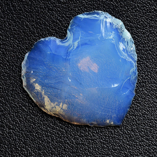 Blue Opalite Hearts – Opalite Carving Crystal Healing Stones for Gifts