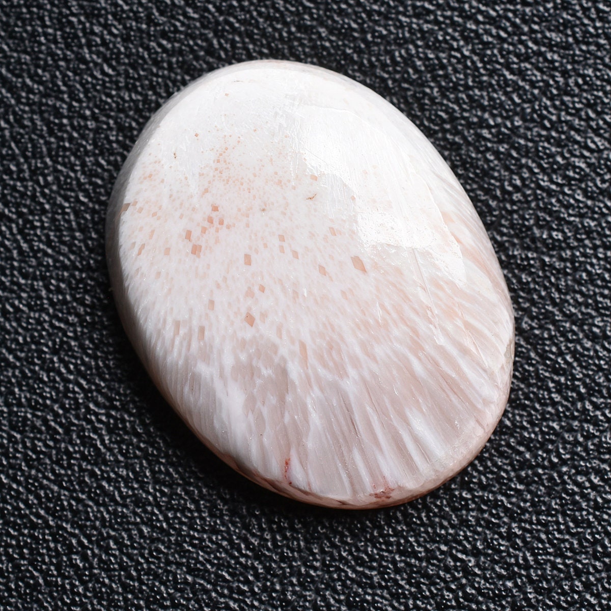 Natural Scolecite Cabochon - Handcrafted Designer Gemstone