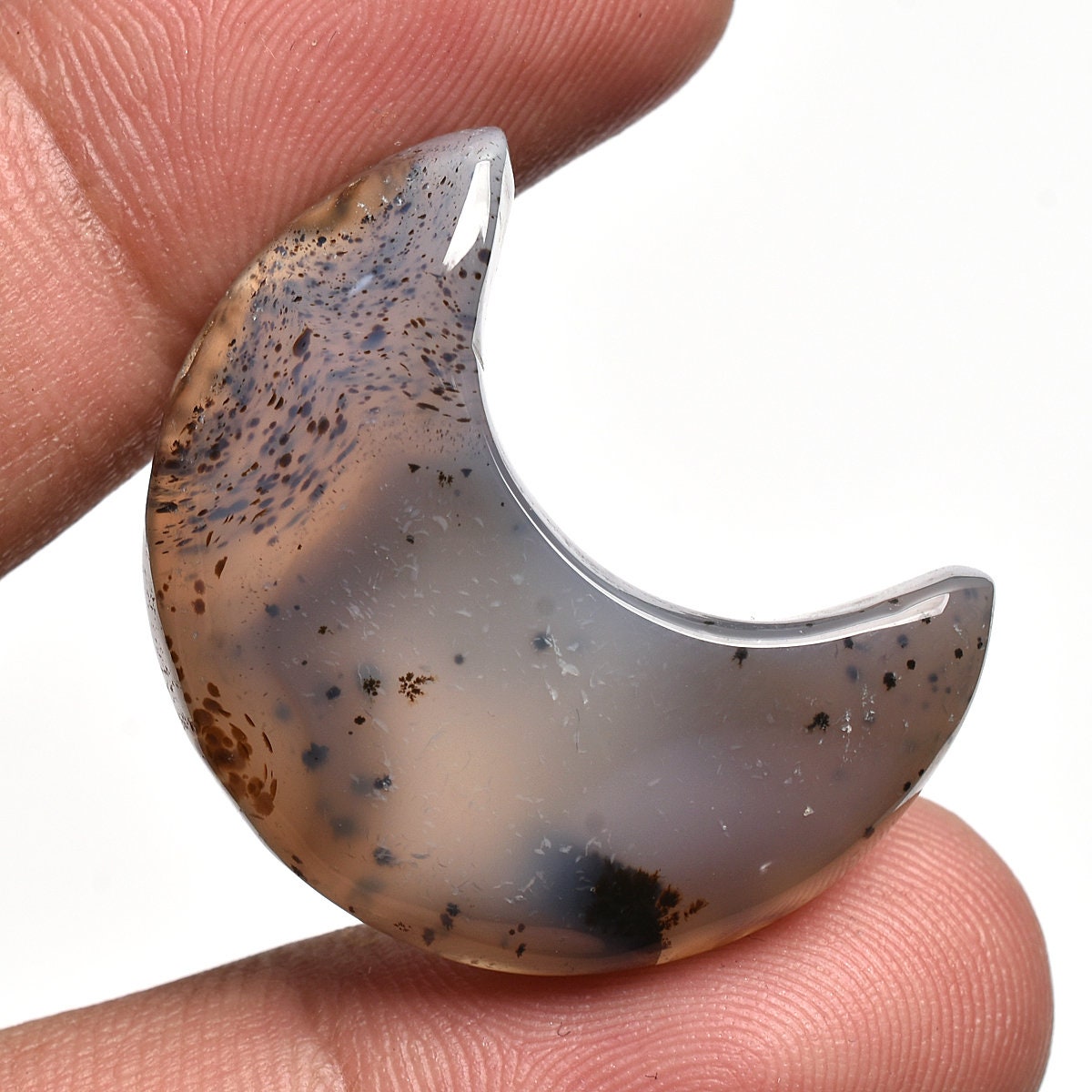 Wholesale Multi-Color Montana Agate Moon – Half Moon Agate Gemstone for Jewelry Making