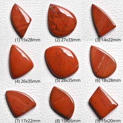 Natural Red Jasper Gemstone - Fancy Rainbow Jasper Cabochon for Jewelry