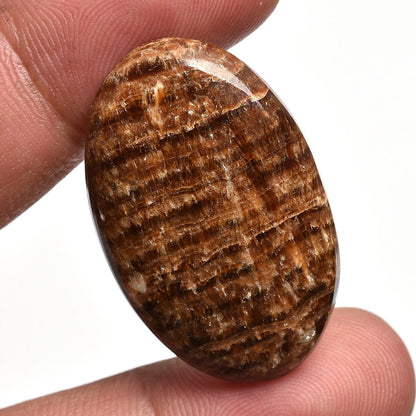 Natural Brown Aragonite Gemstone - Oval Shape Aragonite Cabochon, Loose Wholesale Gemstone