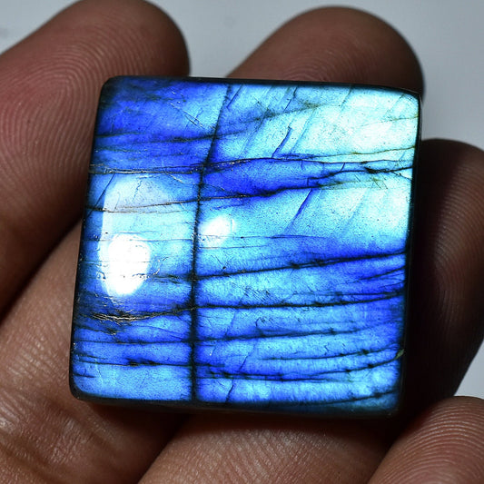 Unique Blue Flashy Labradorite Cabochon – Loose Gemstone