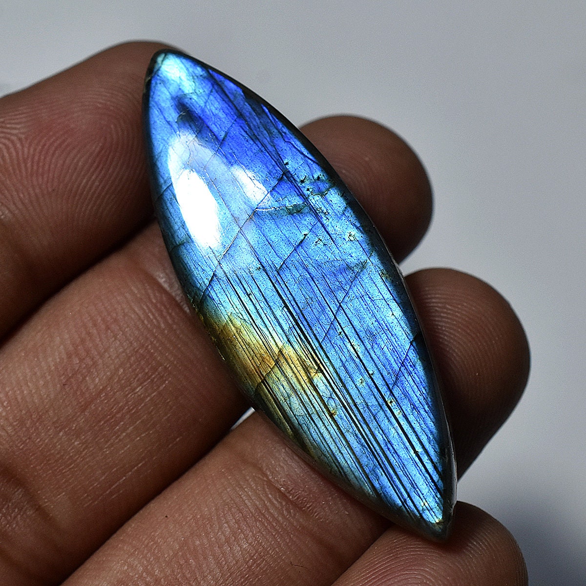 100% Natural Super Flashy Labradorite Cabochon – Premium Loose Gemstone