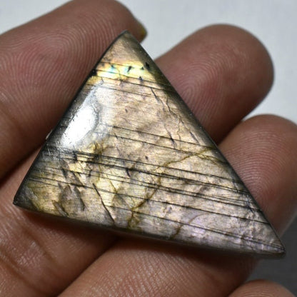 Yellow Flashy Labradorite Cabochon - Wholesale Loose Stones for Jewelry Making