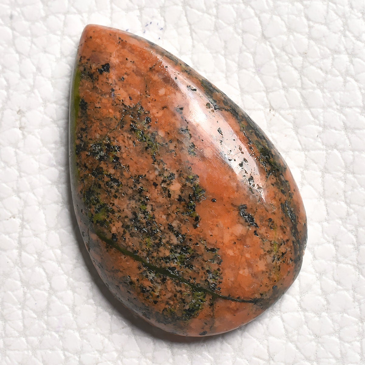 Designer Unakite Gemstone Cabochon - Natural Loose Handmade Stone for Crystal Jewelry Making