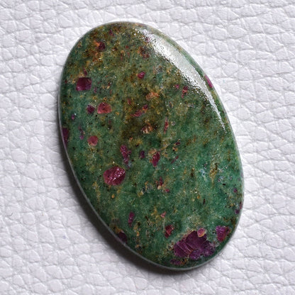 Green Smooth Ruby Fuchsite cabochons - loose Stone For Pendant