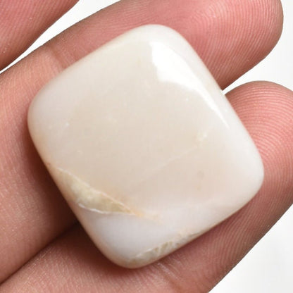 Wild Horse Cabochon - Smooth Oval Shaped Magnesite Gemstone, Polished Loose Stone