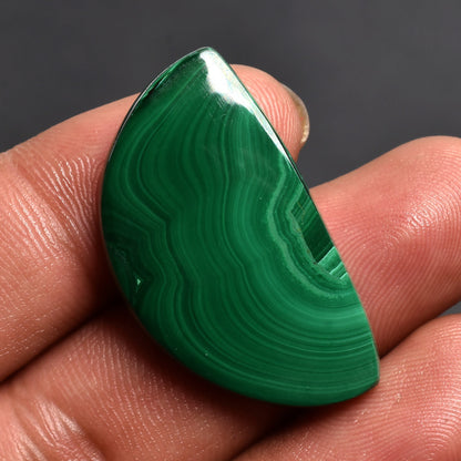 Malachite Fancy Shape Cabochon - Natural Green Malachite