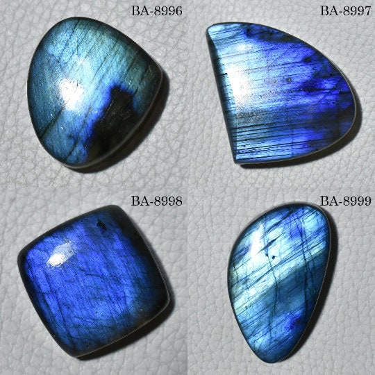 Blue Fire Labradorite Cabochon - Mixed Shape Labradorite Gemstone