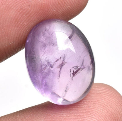 Purple Amethyst Gemstone - Oval Loose Stone for Rings