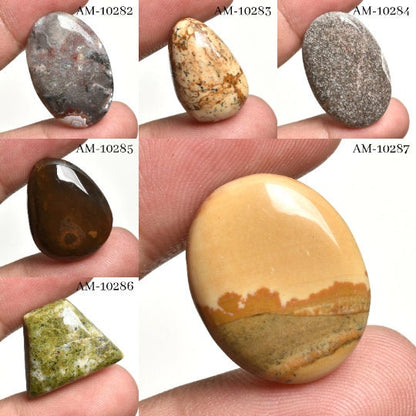 Jasper Loose Gemstone Cabochons – Mixed Shape Multi Gemstone for Pendant & Jewelry Making, Wholesale