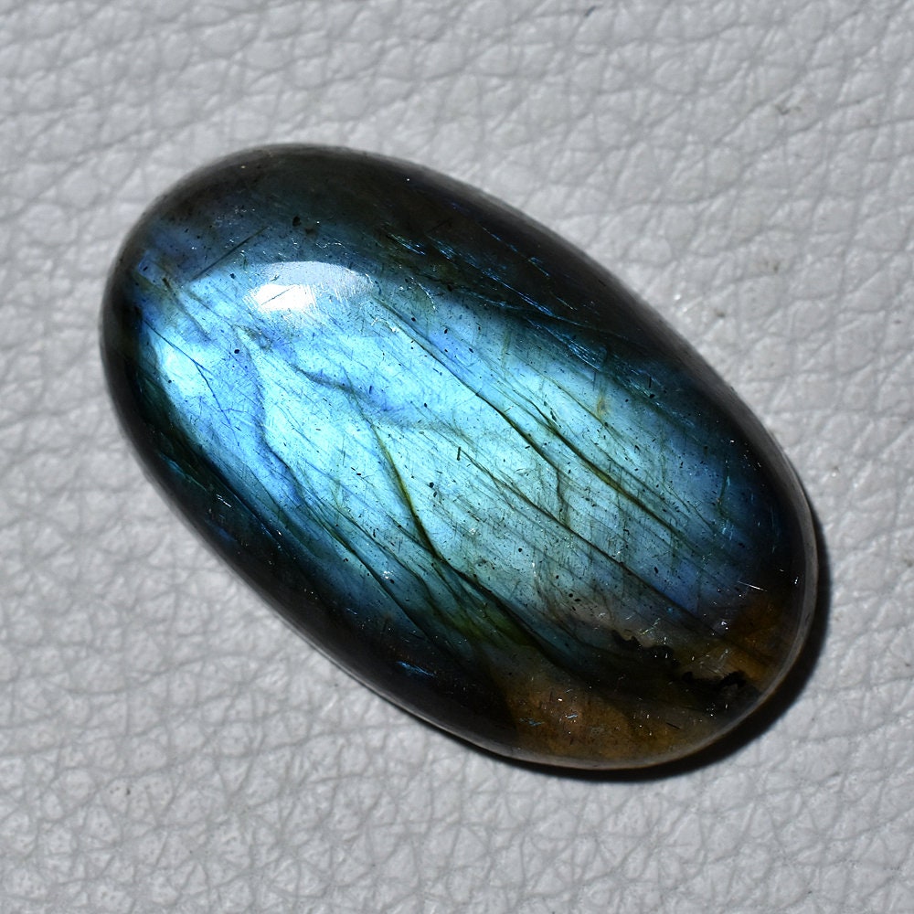 Actual Blue Fire Labradorite Cabochon – Oval-Rectangle Shape Magical Healing Crystal