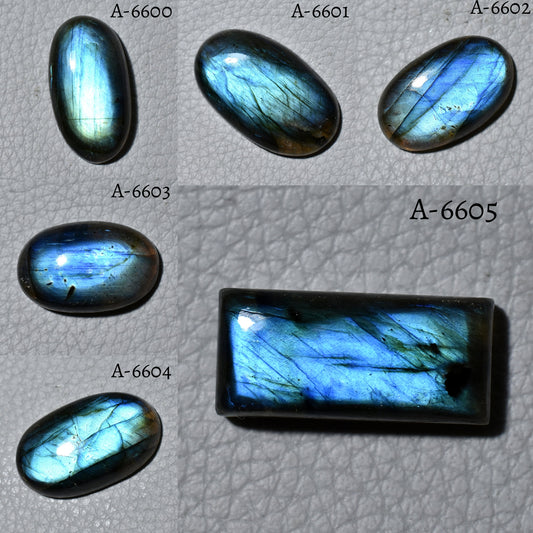 Actual Blue Fire Labradorite Cabochon – Oval-Rectangle Shape Magical Healing Crystal