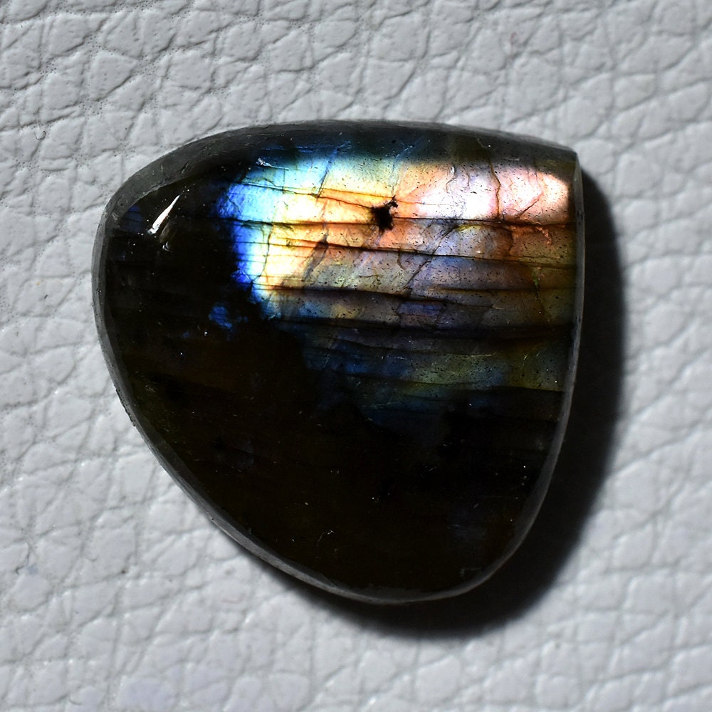 Multi-Flashy Labradorite Heart Cabochon - Loose Gemstone for Jewelry Making