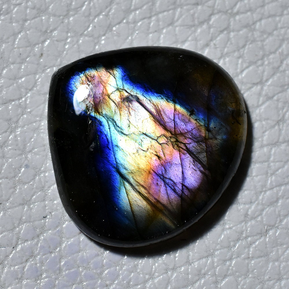 Multi-Flashy Labradorite Heart Cabochon - Loose Gemstone for Jewelry Making