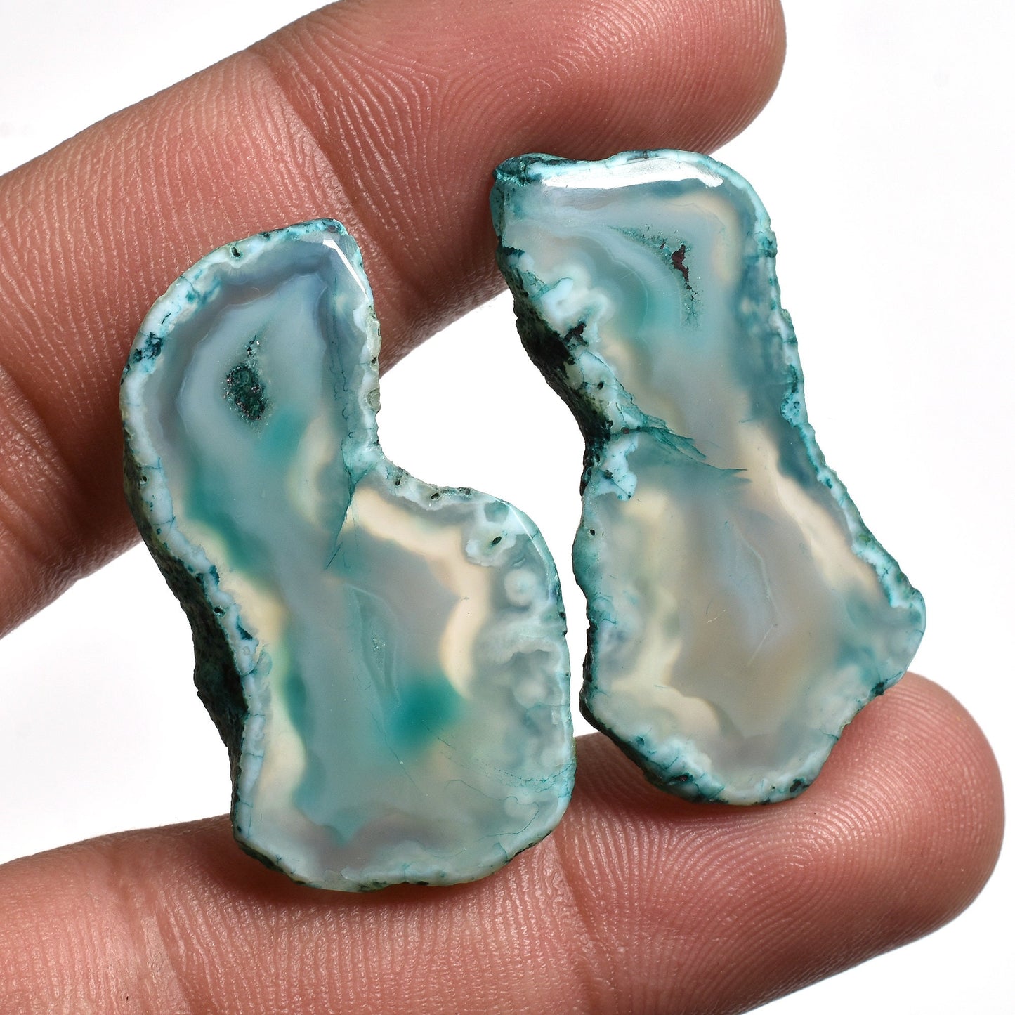 DIY Window Druzy Earrings Unique Gemstone Pairs Stalactite Slice