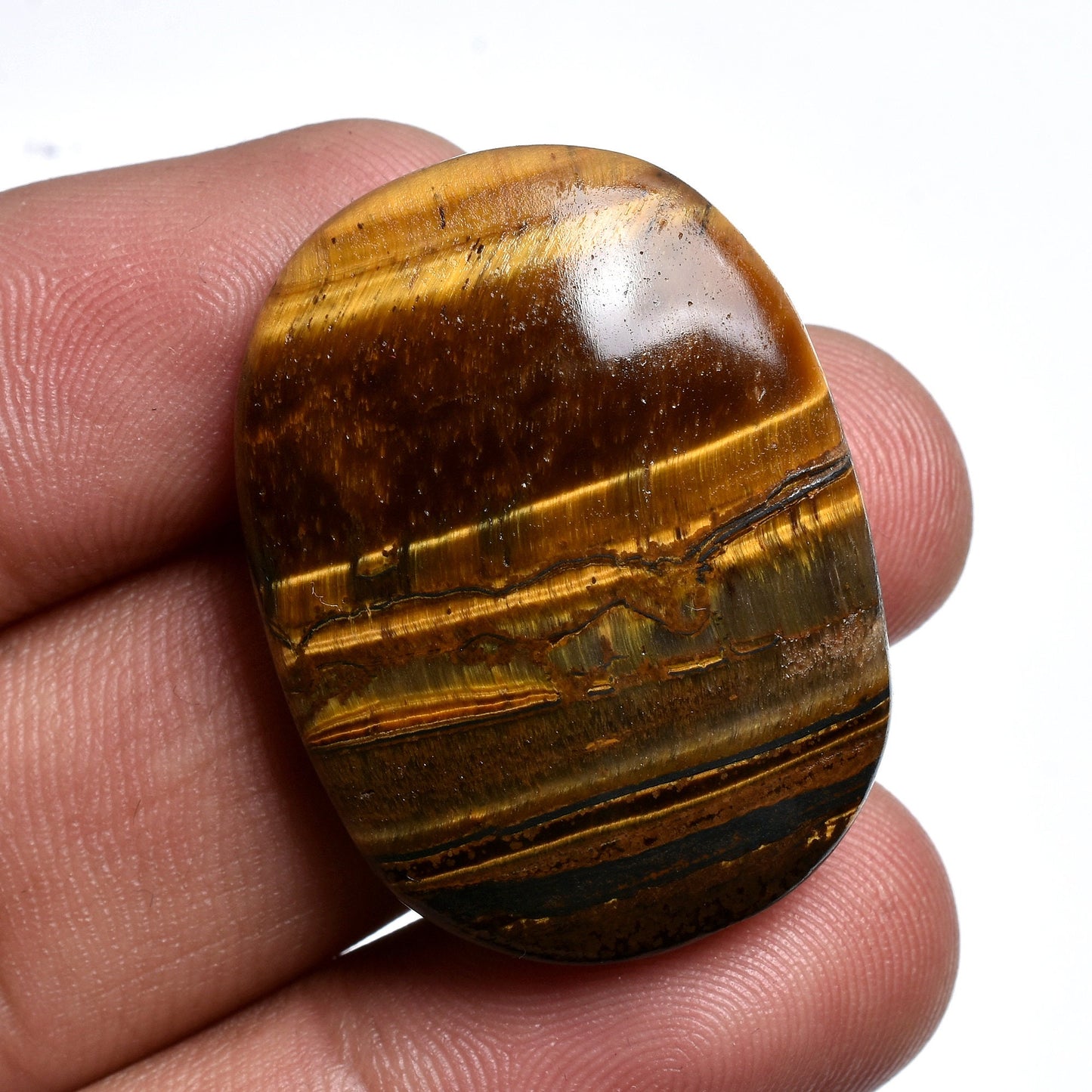 Natural Tiger Eye Cabochon - Polished Loose Gemstone