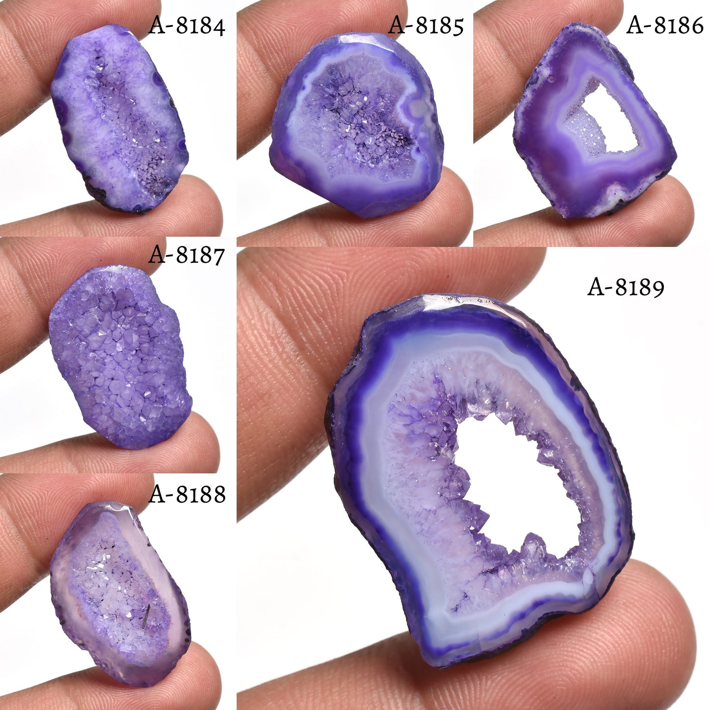 Purple Window Druzy – Solar Quartz Druzy Gemstone & Agate Crystal Slice