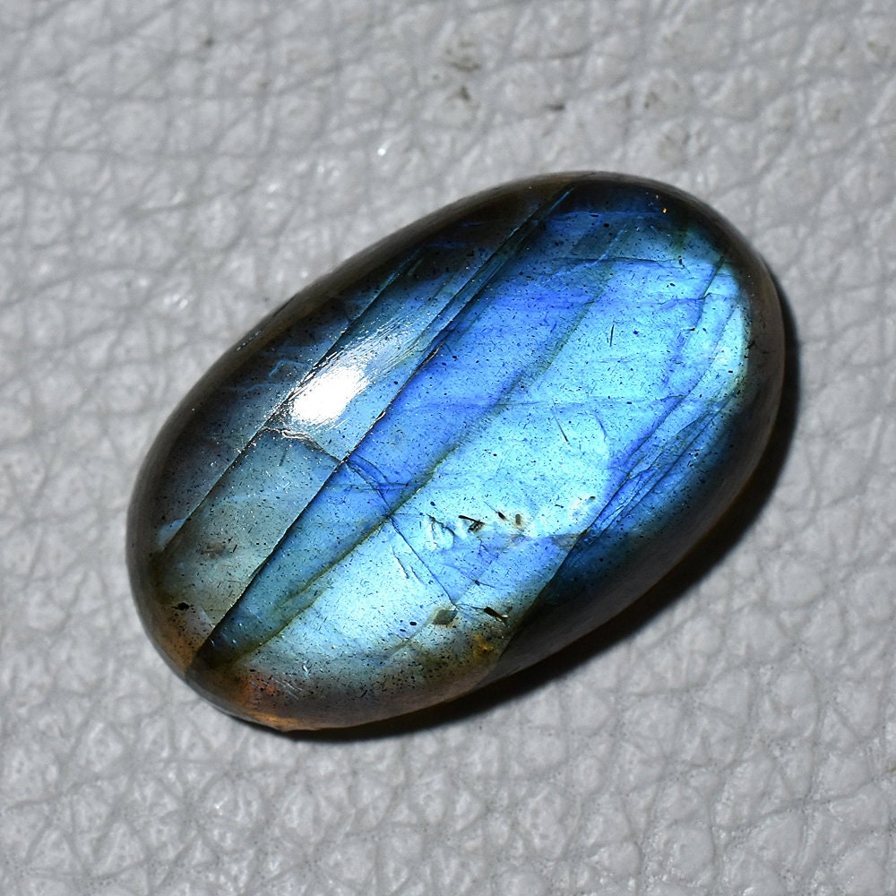 Actual Blue Fire Labradorite Cabochon – Oval-Rectangle Shape Magical Healing Crystal