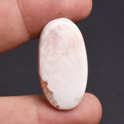 100% Natural Scolecite Gemstone Cabochon - Loose Scolecite Semi-Precious Gemstone