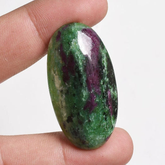 Natural Ruby Zoisite Cabochon - Oval Shape Ruby Zoisite Stone