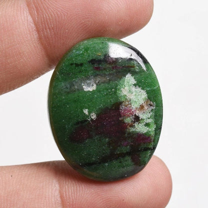 Natural Ruby Zoisite Cabochon - Oval Shape Ruby Zoisite Stone