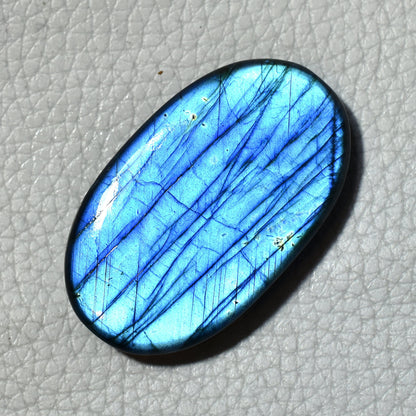 Blue Fire Labradorite Cabochon - Marquise-Oval Smooth Loose Stone for Jewelry