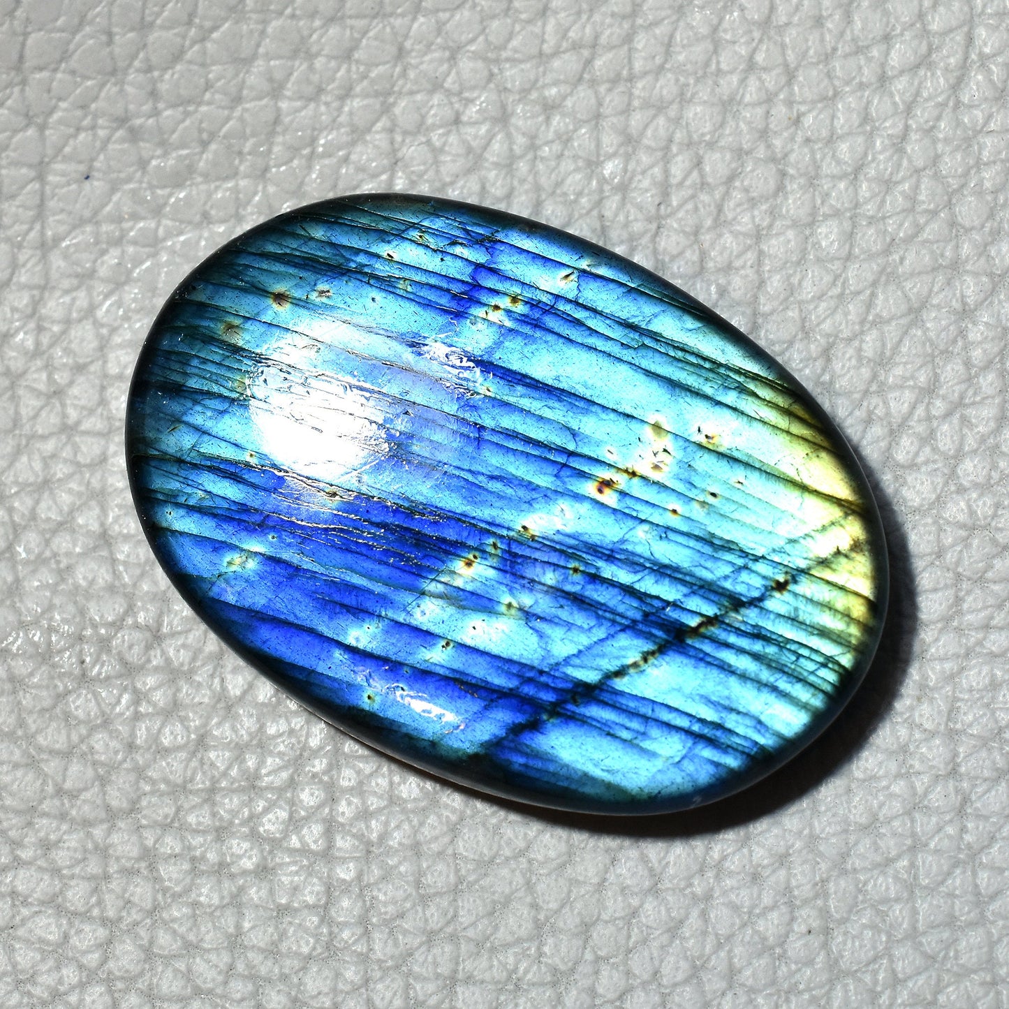 Blue Fire Labradorite Cabochon - Marquise-Oval Smooth Loose Stone for Jewelry