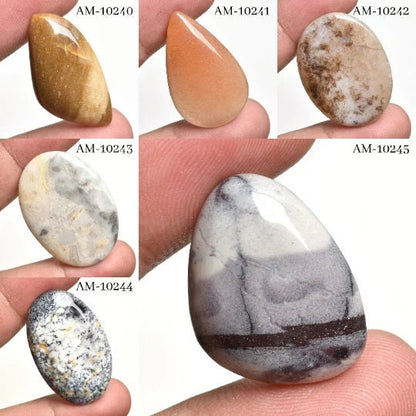 Mix Rare Botswana Agate Gemstone Cabochons - Multi-Shape Wholesale Stone