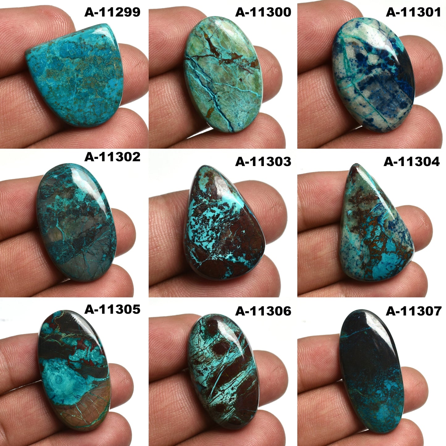 RARE Shattuckite Azurite Cabochon – Unique Natural Gemstone for Jewelry Making