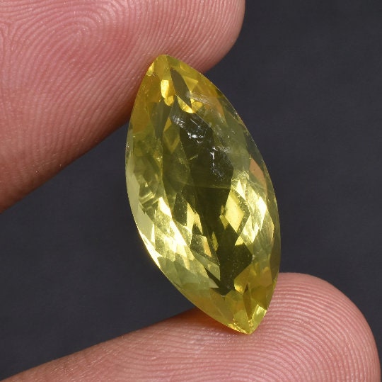 Lemon Quartz Mix Shaped Gemstone - Faceted Yellow Quartz for Rings & Pendants