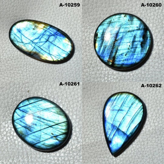 Amazing Blue Fire Labradorite Cabochon – Pear Shape Healing Crystal Gemstone