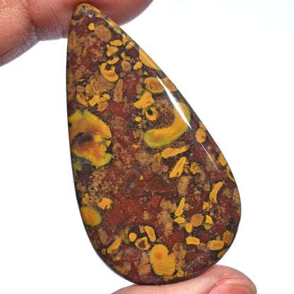 Fruit Jasper Cabochon - Smooth Polished Loose Stone for Jewelry Making, Wholesale Fruit Jasper Cabs