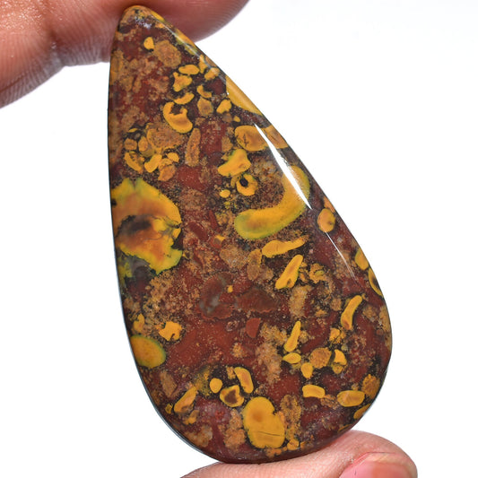 Fruit Jasper Cabochon - Smooth Polished Loose Stone for Jewelry Making, Wholesale Fruit Jasper Cabs