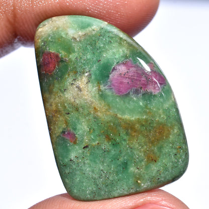 High Quality Ruby Fuchsite Cabs – Oval Fancy Shaped Smooth Polished Cabochon