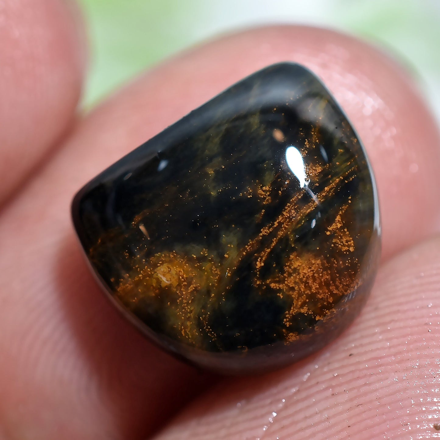 Exquisite Pietersite Gemstone - High-Quality Loose Cabochon for Ring Creation