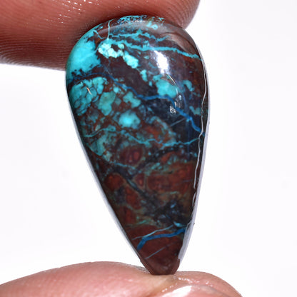 Exquisite Shattuckite Stone - Oval & Pear Shaped Loose Shattuckite Cabochon for Pendant Making