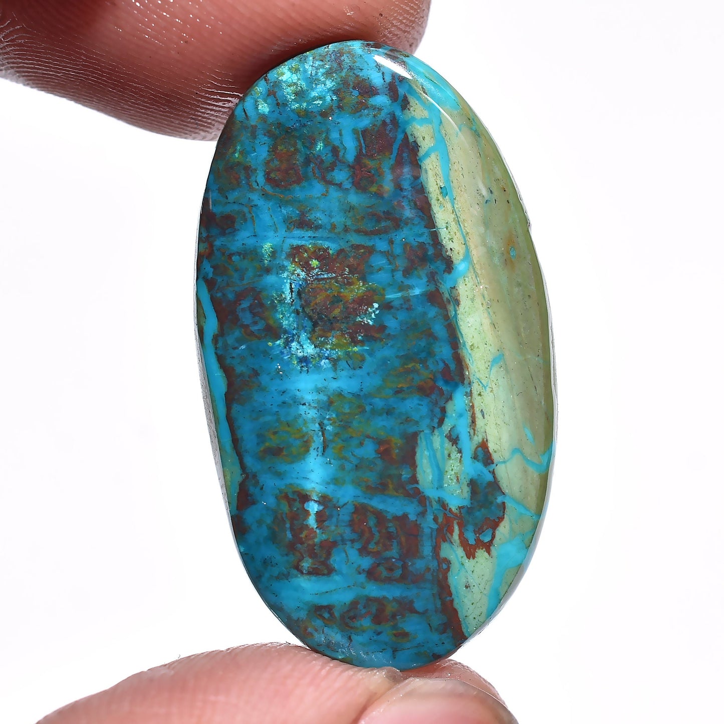 Exquisite Shattuckite Stone - Oval & Pear Shaped Loose Shattuckite Cabochon for Pendant Making