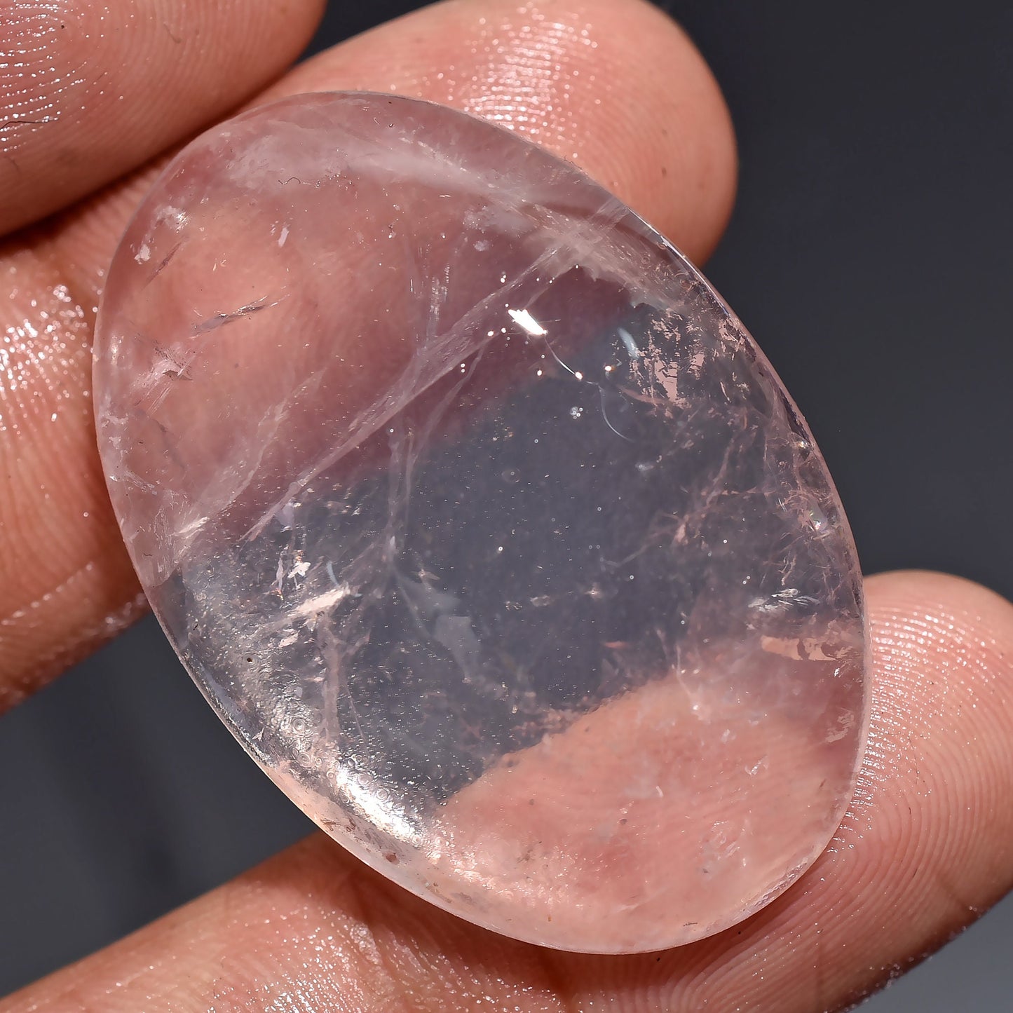 Charming Pink Rose Quartz Cabochons - Oval & Pear Loose Rose Quartz for Pendant Making