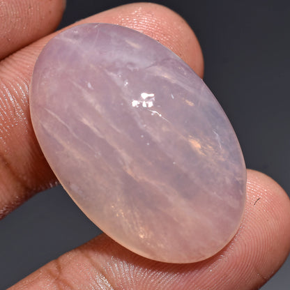 Attractive Natural Pink Rose Quartz Gemstones - Assorted Pear & Oval Quartz Cabochons