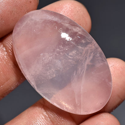 100% Natural Pink Rose Quartz Gems - Charming Oval & Pear Gemstones Crystal Gift