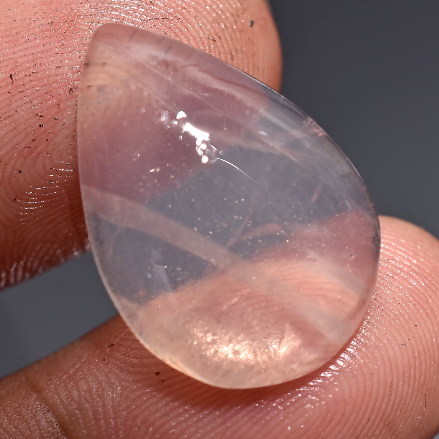 Oval Rose Quartz Gemstone Cabochon - Craft Your Own Pendant, Perfect Valentine’s Day Gift