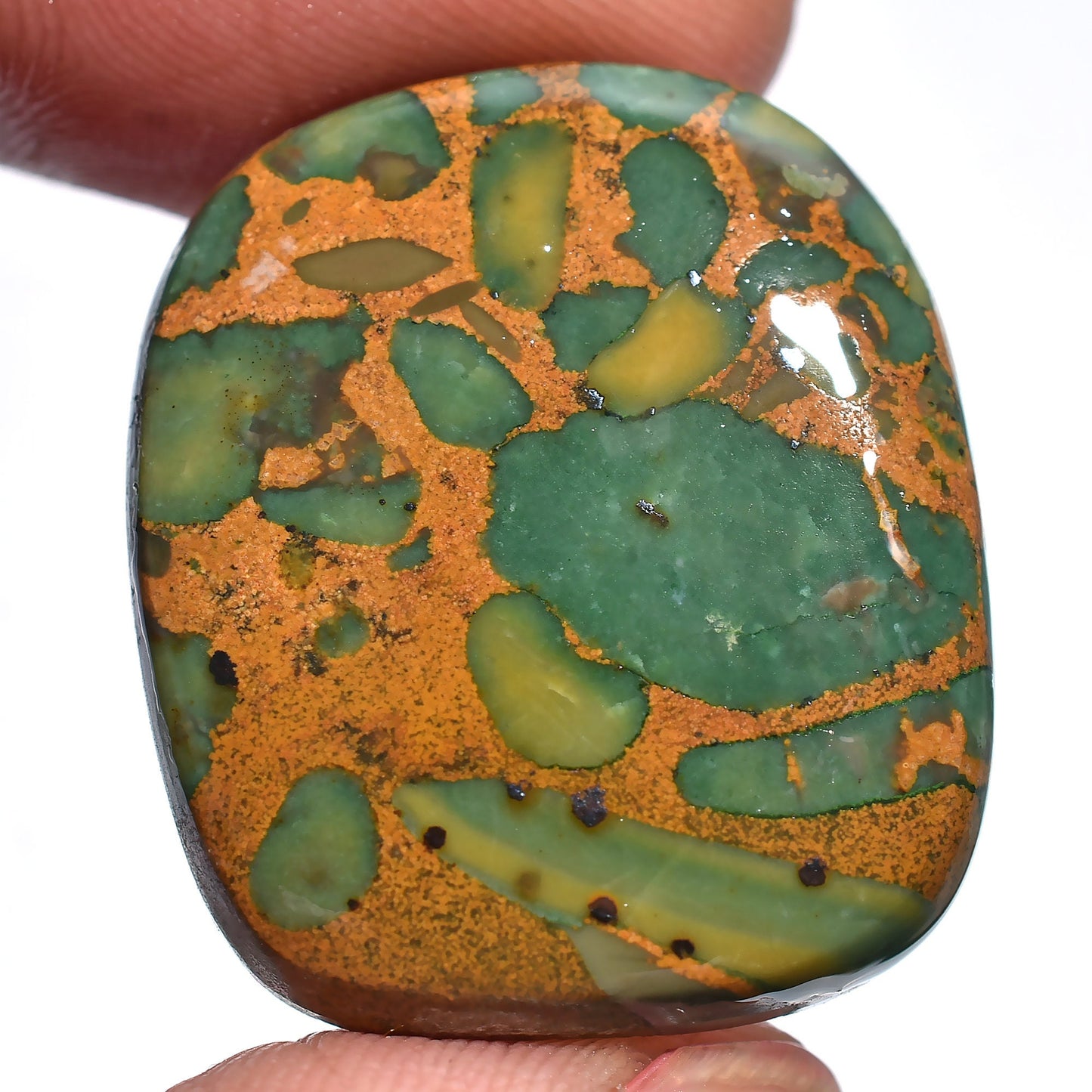 Amazing Fruit Jasper Cabochons - Smooth Polished Gemstones