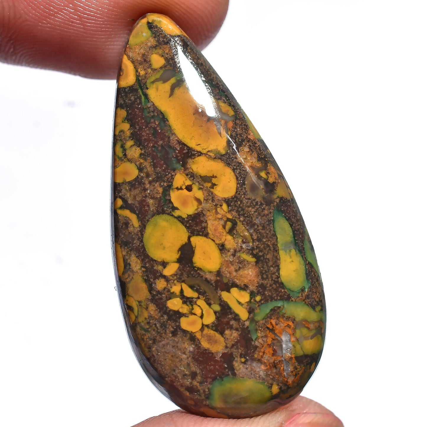 Yellow Fruit Jasper Stone - Wholesale Smooth Polished Cabs for Jewelry Making