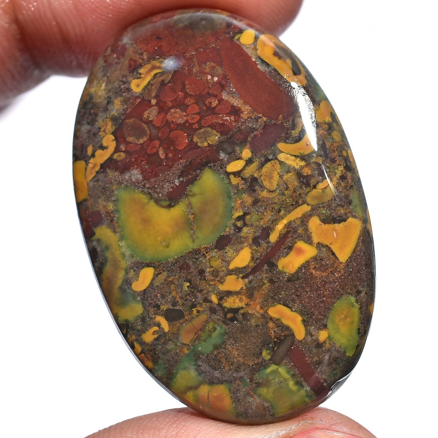 Yellow Fruit Jasper Stone - Wholesale Smooth Polished Cabs for Jewelry Making