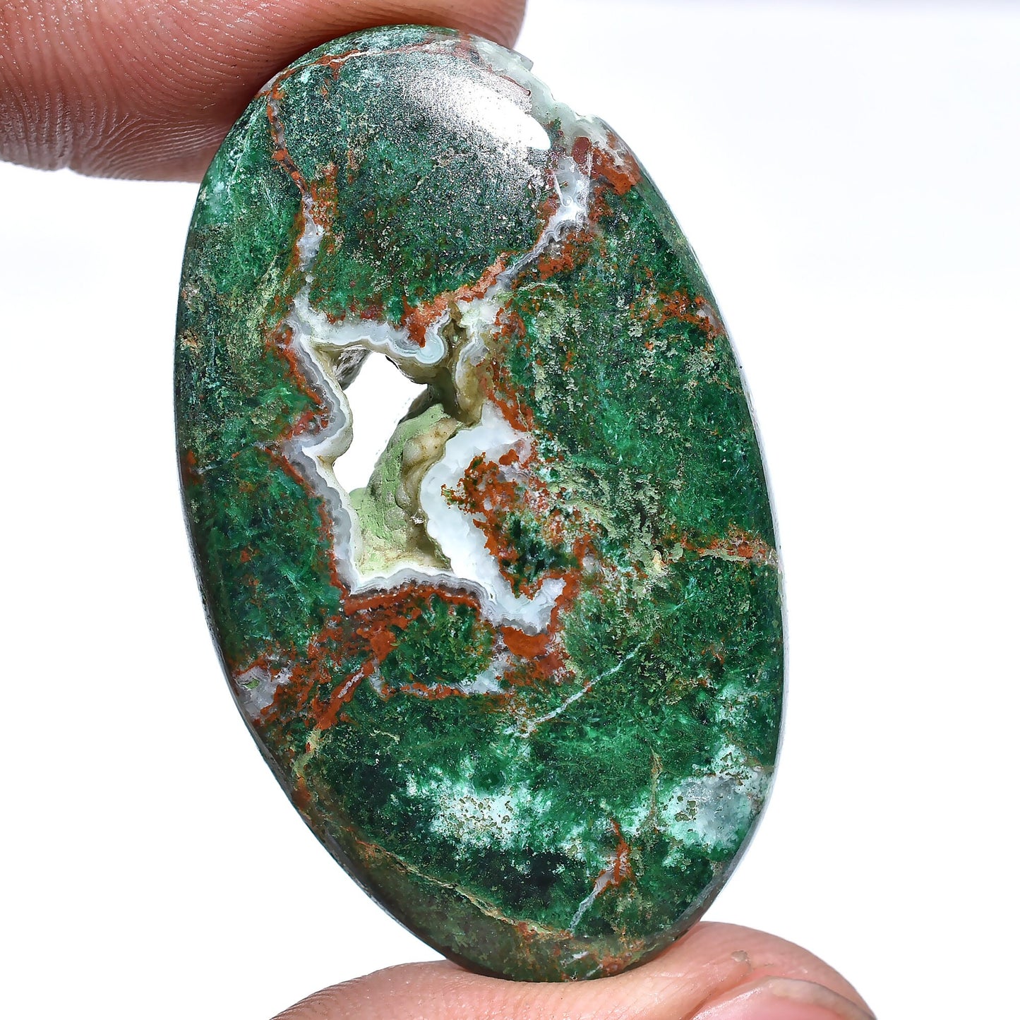 Top-Quality Green Chrysocolla Cabochon - Pear & Oval Smooth Polished Gemstone